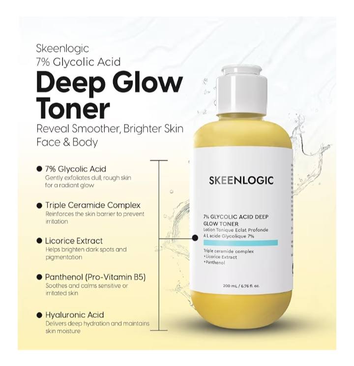 Skeenlogic  7% Glycolic Acid Deep Glow Toner 200 mL / 6.76 fl. oz