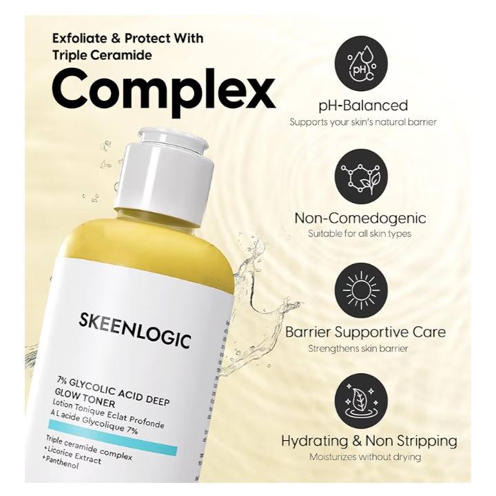 Skeenlogic  7% Glycolic Acid Deep Glow Toner 200 mL / 6.76 fl. oz